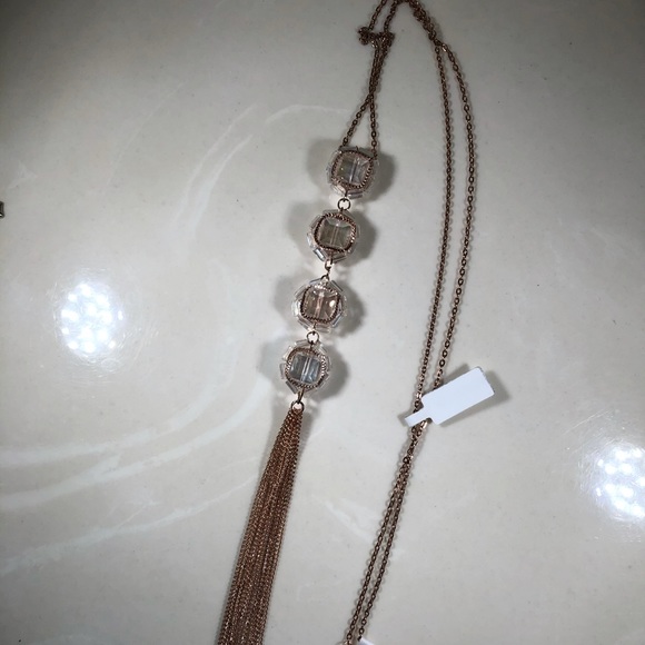 Jeweled Tassel Necklace - Picture 2 of 5